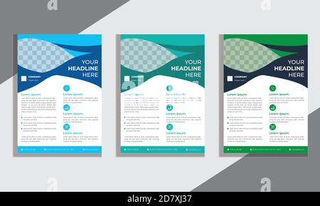 Template Vector Design For Brochure, Annual Report, Magazine, Poster, Corporate Presentation, Flyer, Illustration In A4 Size Stock Vector