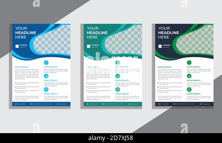 Template Vector Design For Brochure, Annual Report, Magazine, Poster, Corporate Presentation, Flyer, Illustration In A4 Size Stock Vector