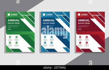 Professional Cover Design For Annual Report, Brochure, Flyers, Presentations, Leaflet, Posters, Magazine Print Ready. Stock Vector