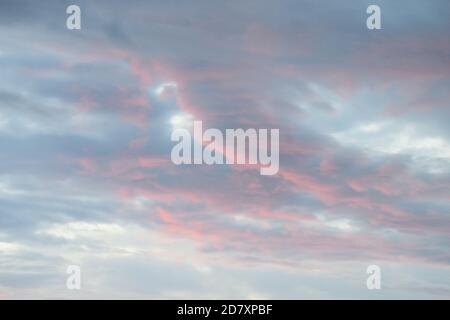 fire-like sunrise in the Eifel Stock Photo