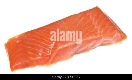 Piece of red fish isolated on white background Stock Photo