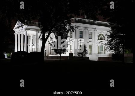 The White House is seen from the North Lawn in Washington, D.C. on May 8, 2019. Credit: Alex Edelman/The Photo Access Stock Photo