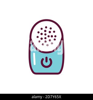 Baby monitor color line icon. Isolated vector element. Stock Vector