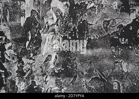 Grunge background with copy space for text. Texture of old gray concrete rough wall closeup Stock Photo