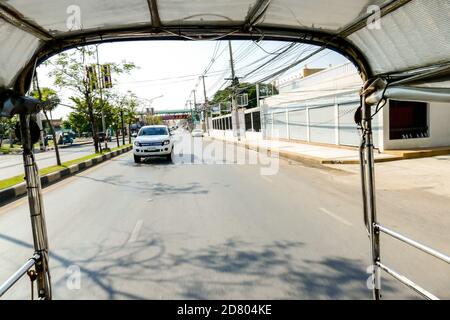 Beautiful photo of Ayutthaya train station taken in thailand Stock Photo