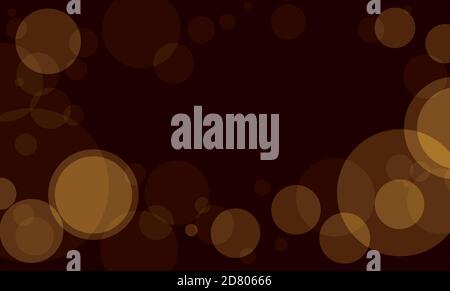 Abstract background with night view and bokeh effect with rounded glows. Stock Vector