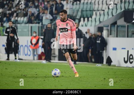 Gianluca Frabotta of Juventus FC in action during the Serie A football match between Juventus FC and Hellas Verona at Allianz Stadium at Turin, Italy on October 25, 2020. The match ended in a 2-2 tie. (Photo by Alberto Gandolfo/Pacific Press/Sipa USA) Stock Photo