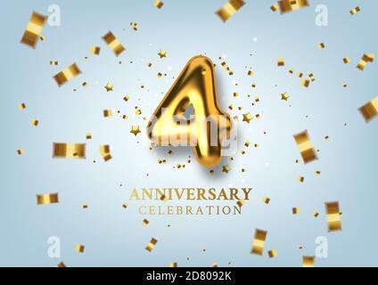 39 years anniversary logo template on gold background. 39th cele Stock  Vector by ©pattarasin 268899522