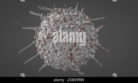 T-Cell Cancer Cell killer oncology treatment concept Stock Photo