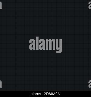 seamless black mathematical pattern squared paper with empty dots on dark gray background Stock Vector