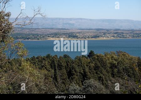 View of the Los Molinos Lake in Cordoba Province, Argentina Stock Photo