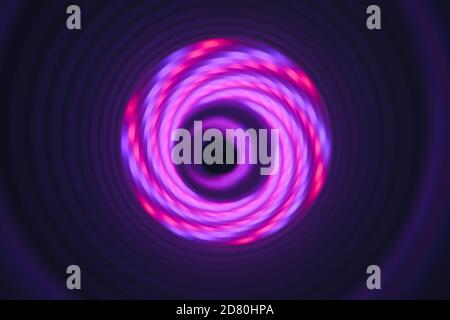 Abstract swirl tunnel with purple light on a background pattern textured for design. Stock Photo