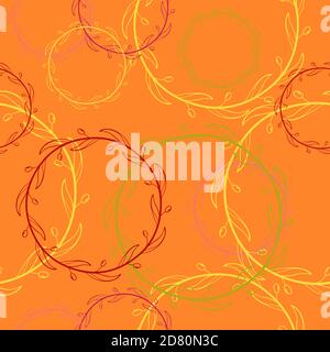 Modern seamless texture. Seamless pattern with doodle brush. Vector EPS 10 illustration. Stock Vector