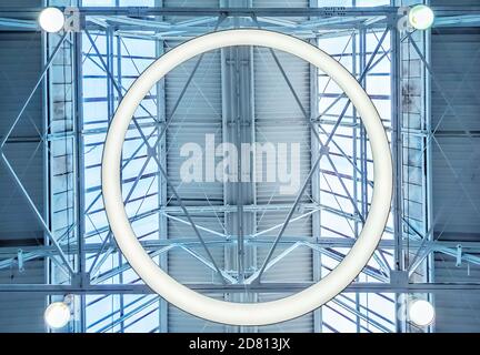 Skylight window - architectural background. Stock Photo