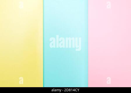 Trendy pastel color paper texture background. Abstract geometric paper background. Colorful paper background. Stock Photo