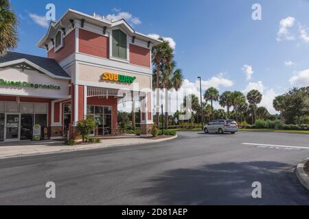 Subway Sandwich Store in The Villages, Florida USA Stock Photo