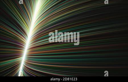 Abstract background of colored lines. Universe and galaxies, concept of star trails.