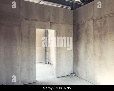 interior decoration of premises with plasterboard sheets Stock Photo