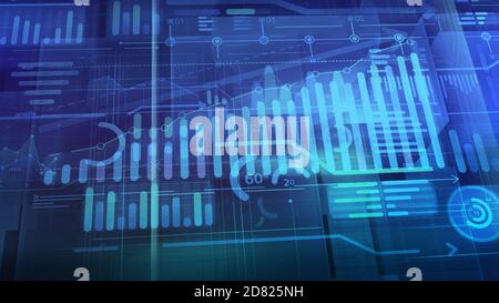 Business background with 3D abstract infographic space. Stock Photo