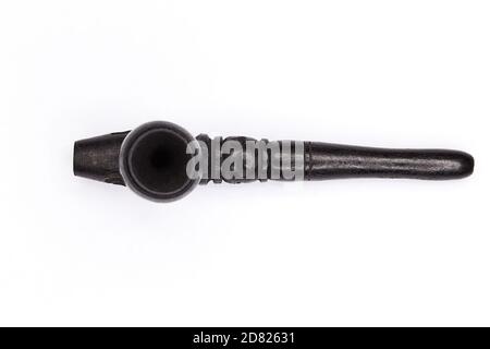 wooden pipe for Smoking tobacco or cannabis. Stock Photo