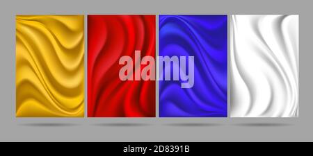 Smooth cloth backdrops Stock Vector