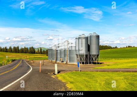 Palouse Rolling Hills, Washington-USA Stock Photo