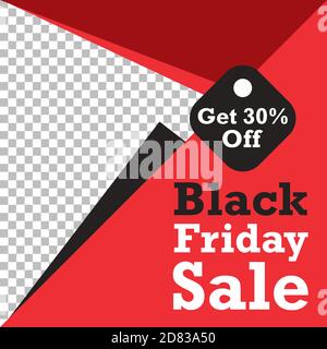 Editable Black Friday sale background template. Vector Design web banner for social media. Post layout template Stock Vector