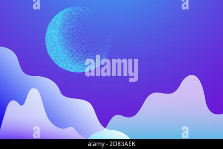 Winter abstract background Vector illustration with empty space Stock Vector