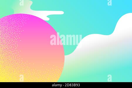 Sun in the sky Vector illustration in flat design Stock Vector