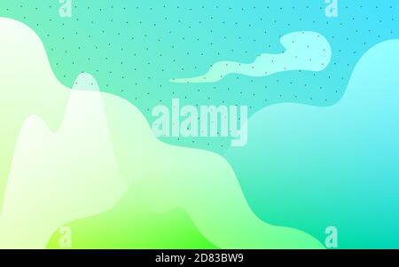 Abstract vector background with dynamic liquid shapes Stock Vector