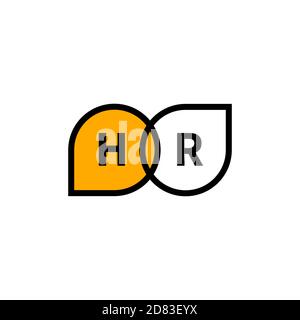 hr icon with two comment bubbles. interview concept Stock Vector