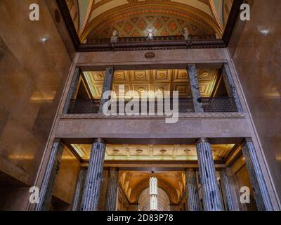 Interior of the Art-deco Fisher Building in Detroit Stock Photo