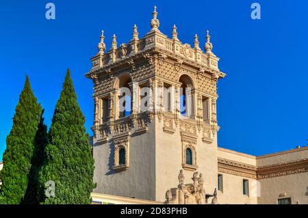 Casa del Prado in Balboa Park in San Diego, California, USA. Stock Photo