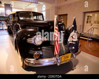 Franklin Roosevelt Presidential car at the Henry Ford Museum Stock Photo