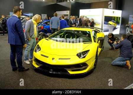 vienna, austria, jan 09 2019, vienna autoshow, lamborghini Stock Photo