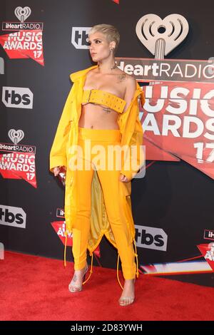 Ashley Nicolette Frangipane aka Halsey, arrives at Heathrow Airport