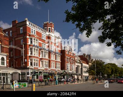 UK, England, Merseyside, Southport, Lord Street, Scarisbrick Hotel Stock Photo