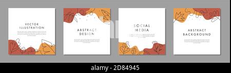 Sale square banner template for social media posts, mobile apps, banners design and web/internet ads. Stock Vector