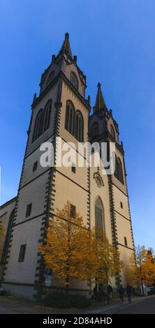 Autumn in St. Aegidien Oschatz Church Stock Photo