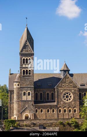 Luxembourg, Clervaux, Parish Church of Clervaux also known as Church of Saints Cosma and Damien, sometimes called St Hubert Church Stock Photo