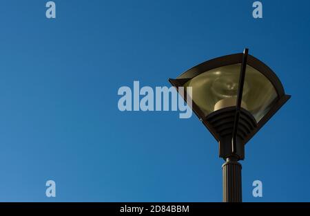 street lamp in blue sky background Stock Photo