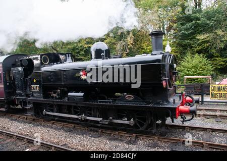 Around the UK - Images of the Severn Valley Railway, Worcestershire, England. The line running from Kidderminster and Bridgnorth. Stock Photo