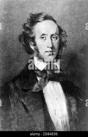 FELIX MENDELSSOHN (1809-1847) German composer about 1846 Stock Photo