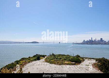 View from Alcatraz Island, San Francisco, California, USA Stock Photo