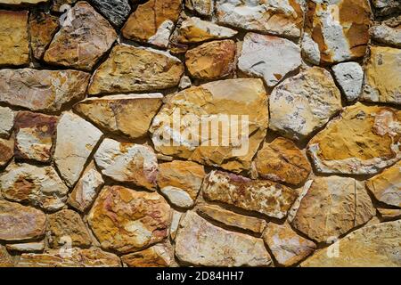 rock wall texture close up Stock Photo