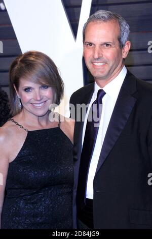 Katie Couric and John Molner at 2017 Vanity Fair Oscar Party hosted by