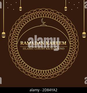 Illustration vector design of Islamic Background Stock Vector