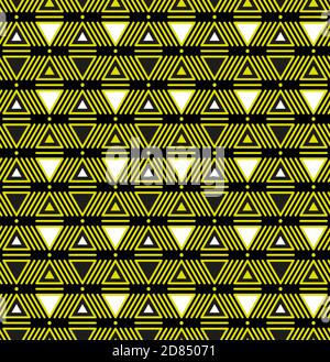 American ethnic indigenous Seamless art triangles pattern Stock Vector