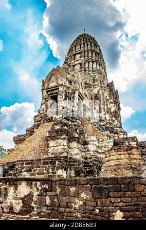 Ayutthaya Wat Ratchaburana Stock Photo