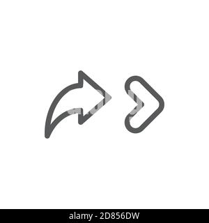 Arrow set icon. Arrow symbols. Arrow isolated vector graphic elements. Stock Vector